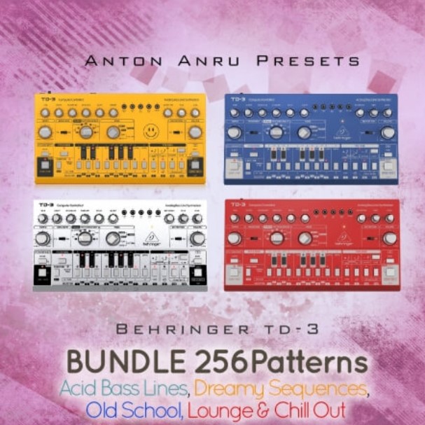 Behringer TD-3 and TD-3-MO Bundle by Anton Anru