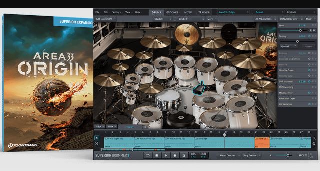 Toontrack Area 33 Origin SDX 