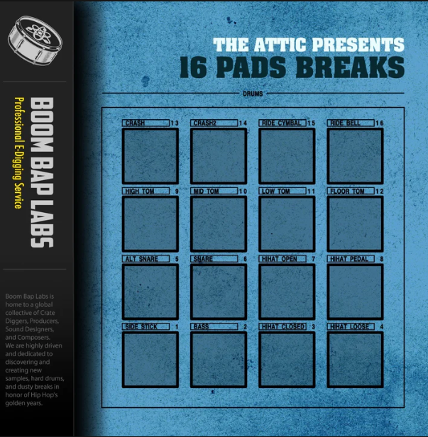 Boom Bap Labs The Attic 16 Pads Breaks Vol 1