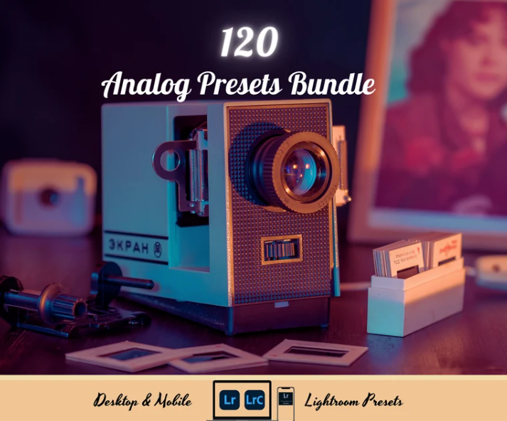 120 ANALOG Lightroom Mobile & Desktop Presets Bundle