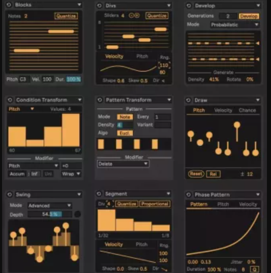 MIDI Tools Volume One by Philip Meyer (Max for Live Device)